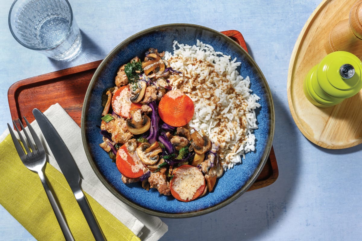 Teriyaki Beef & Mushroom Rice Bowl