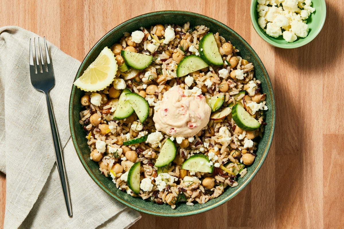 Dilly Chickpea & Cucumber Grain Bowls