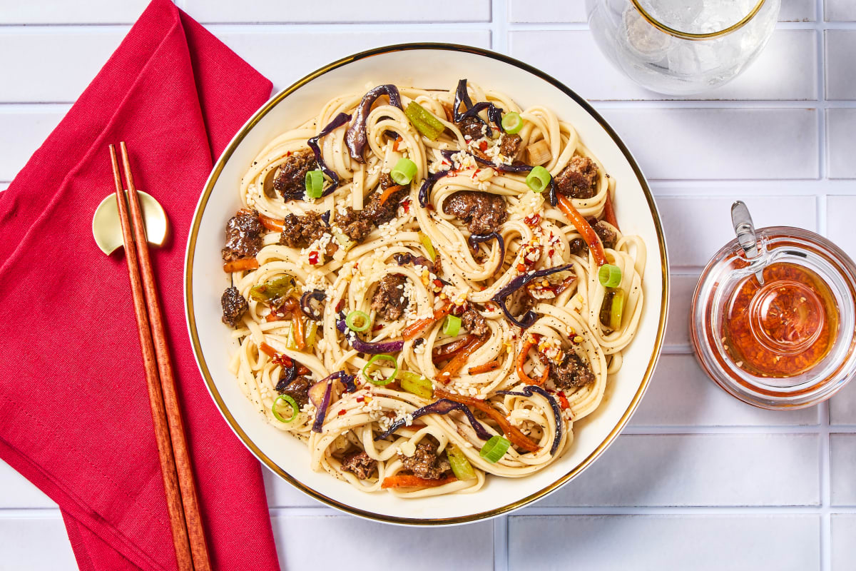Chinese-Style Super-Speedy Beef Lo Mein