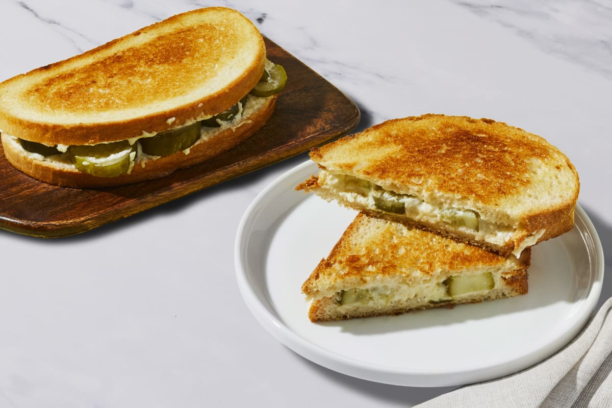 Ranch Grilled Cheese with Dill Pickle