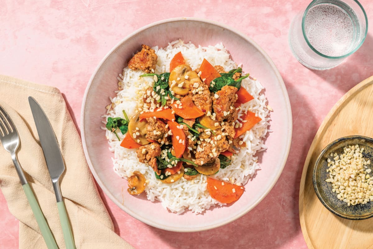 Taiwanese-Style Pork & Mushroom Bowl