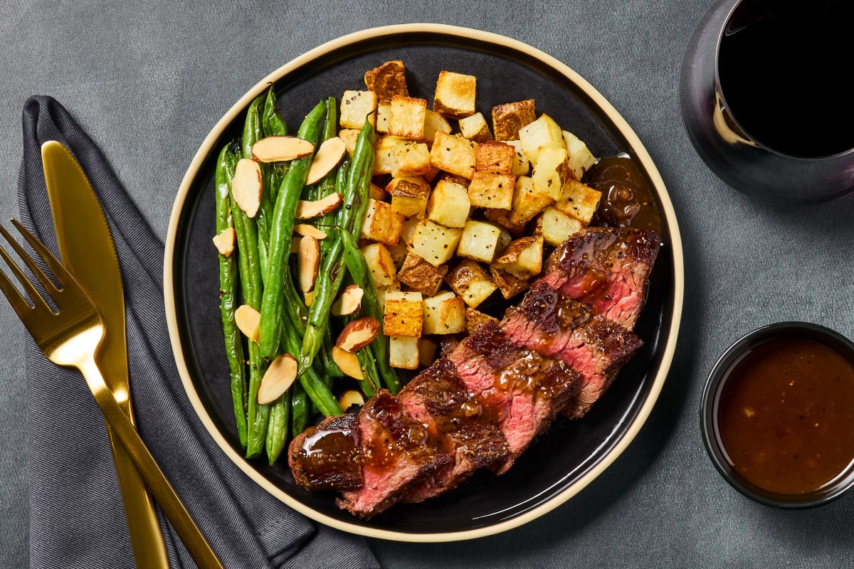 Bavette Steak with Tangy Fig Sauce