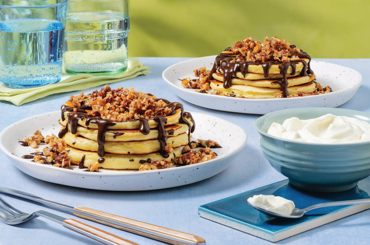 Ultimate Pancake Stack & Vanilla Cream Recipe HelloFresh