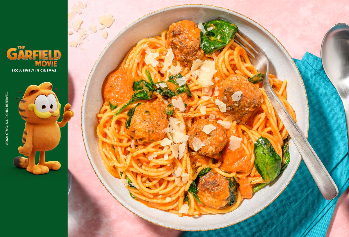 Traditional Beef Meatballs & Spaghetti