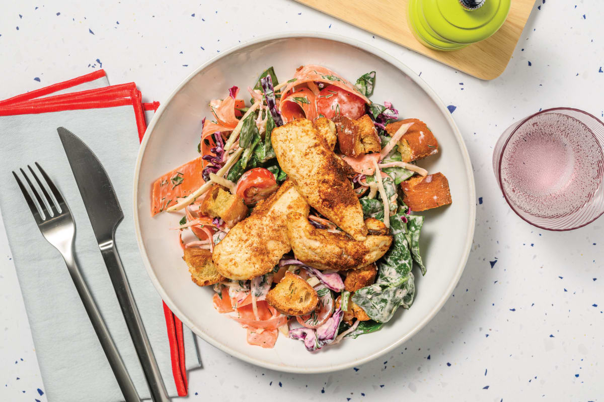 Aussie Chicken Tenders & Rainbow Salad