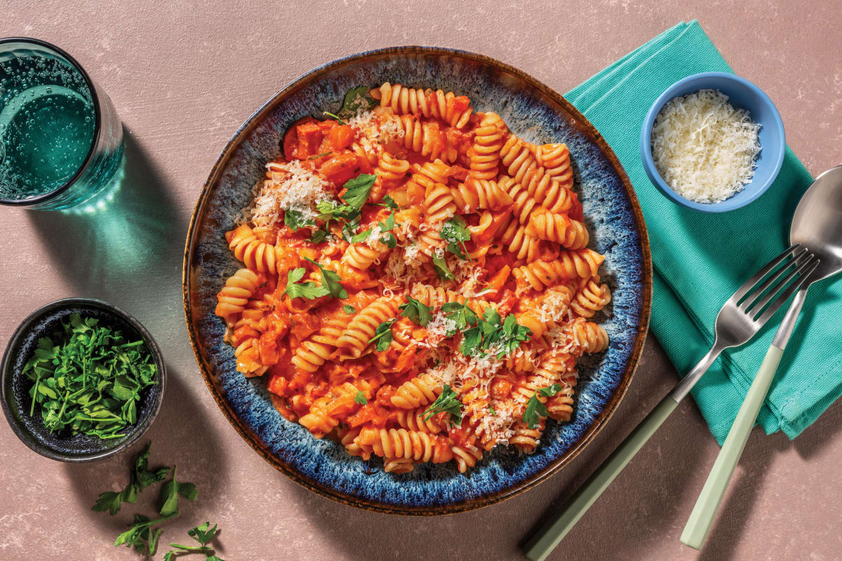 One-Pot Chorizo & Creamy Tomato Penne