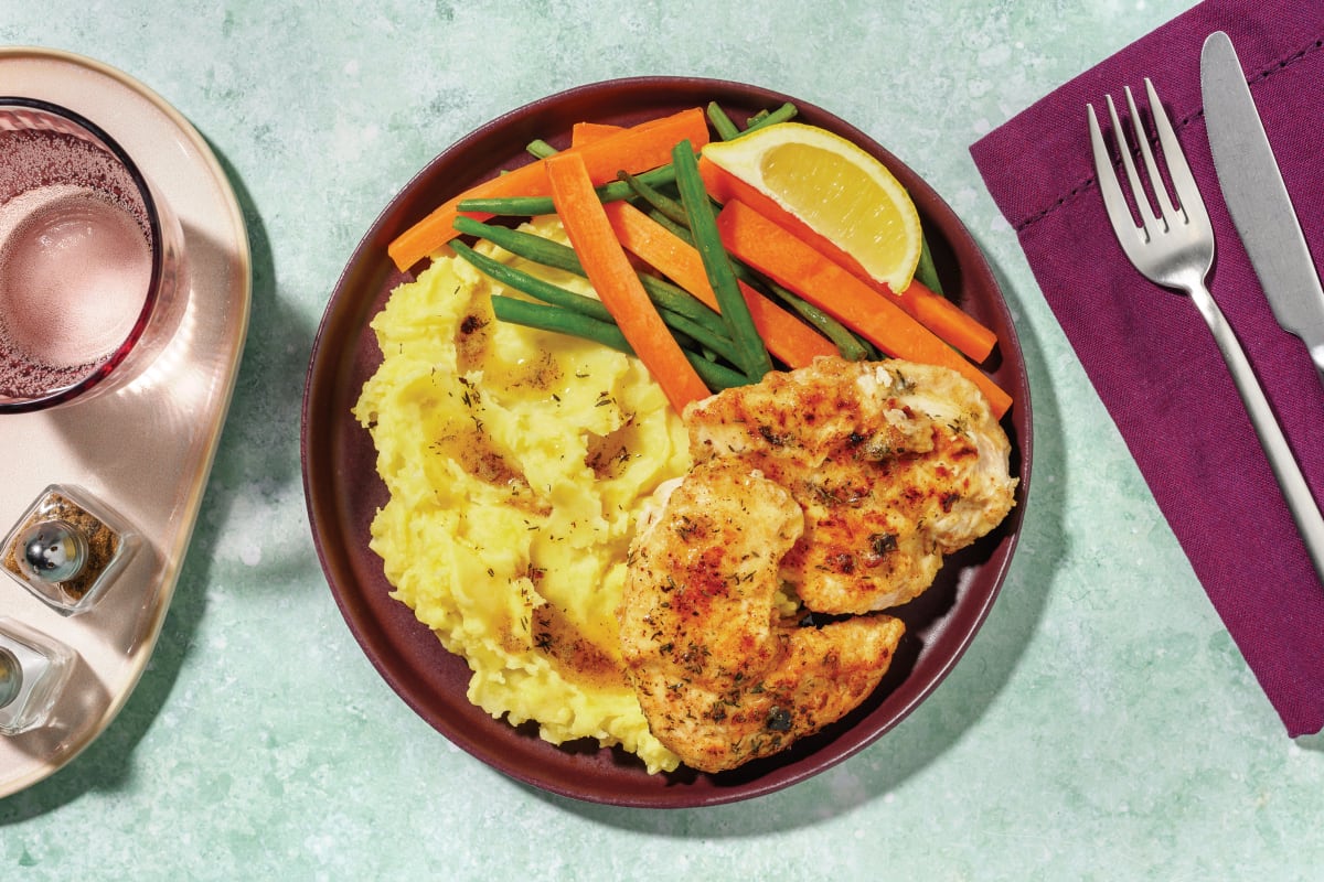 Quick Double Herby Chicken & Brown Butter Sauce