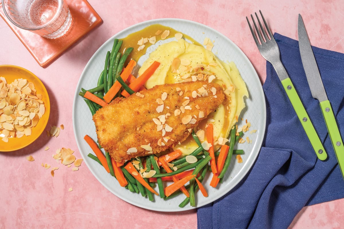 Quick Crumbed Basa & Honey Mustard Sauce