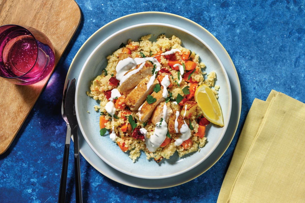 Middle Eastern Chicken & Veggie Couscous