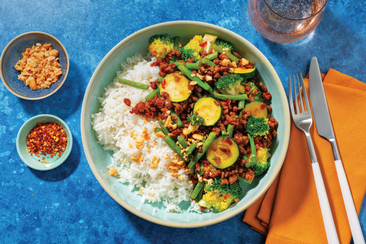 Plant-Based Mince & Veggie Stir-Fry