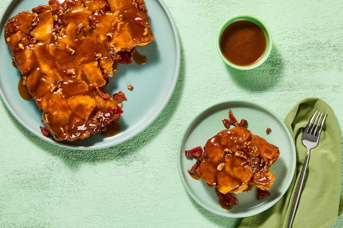 Maple Bacon Pull-Apart Bread