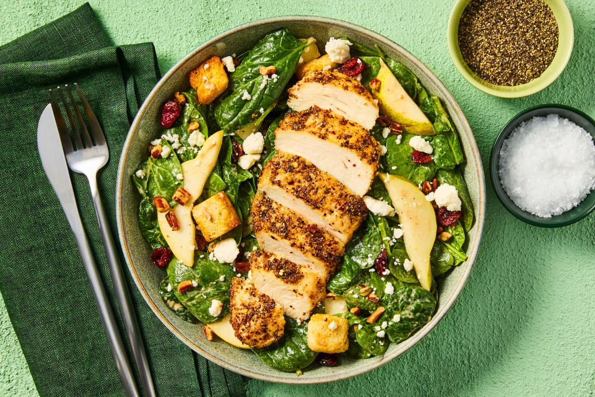 Harvest Chicken & Spinach Salad with Feta