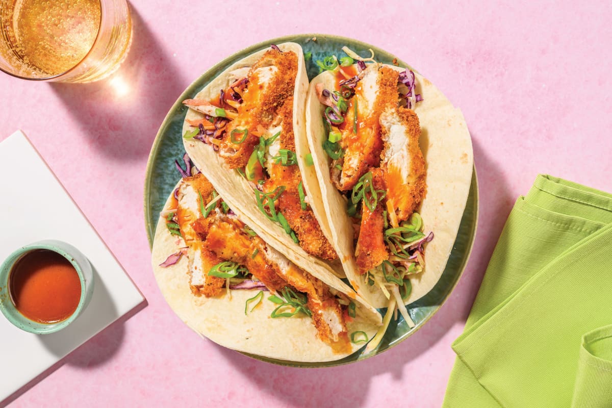 Japanese Crumbed Chicken Tacos