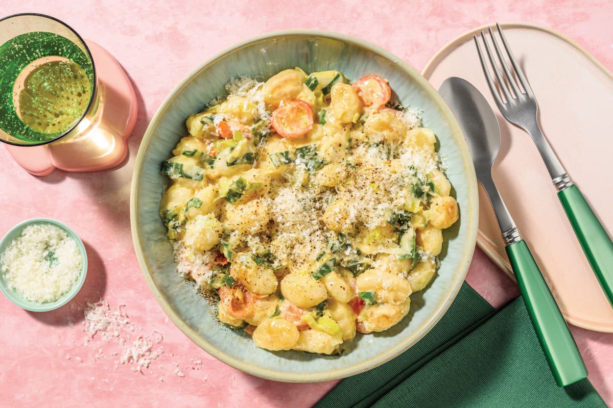 One-Pan Creamy Veggie Gnocchi