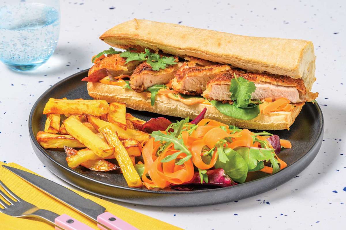 Fish Schnitzel Banh Mi
