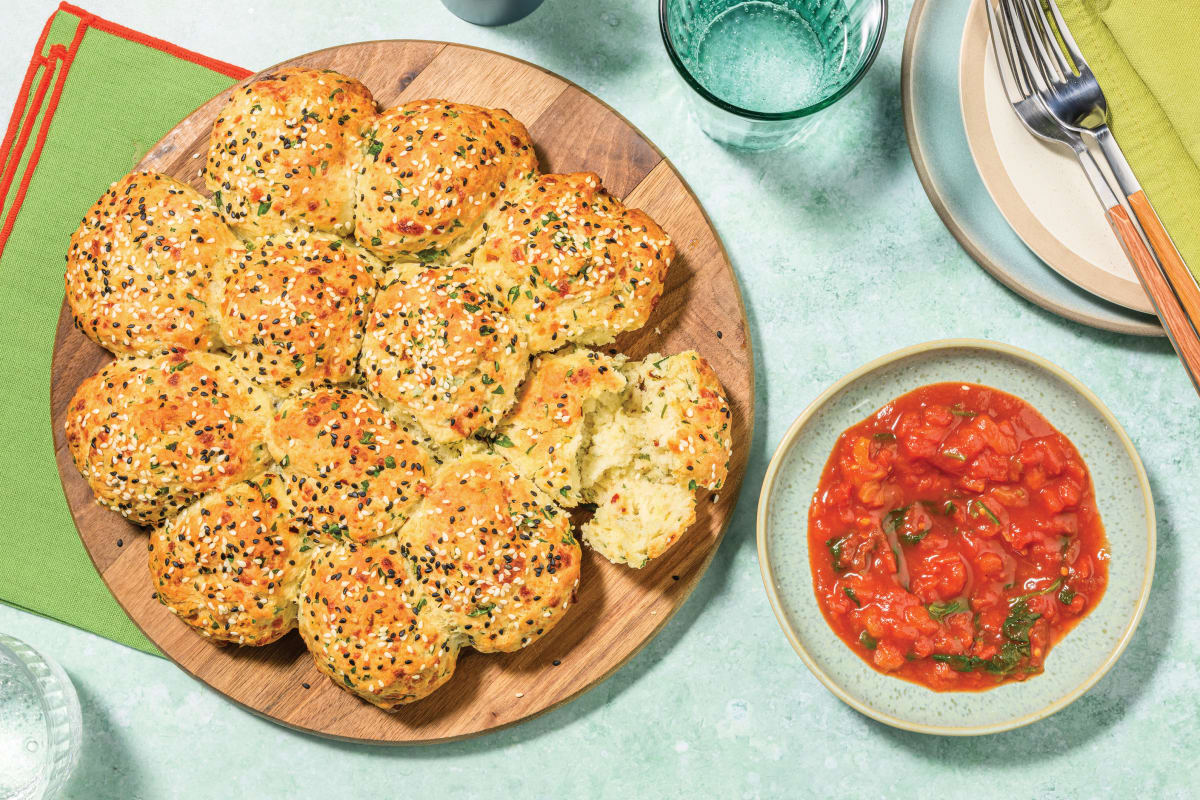 Cheesy Garlic Pull-Apart Rolls