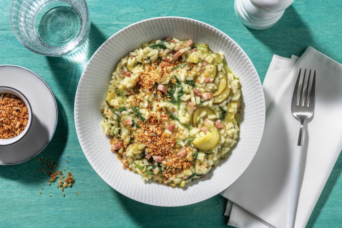 Bacon & Zucchini Risotto