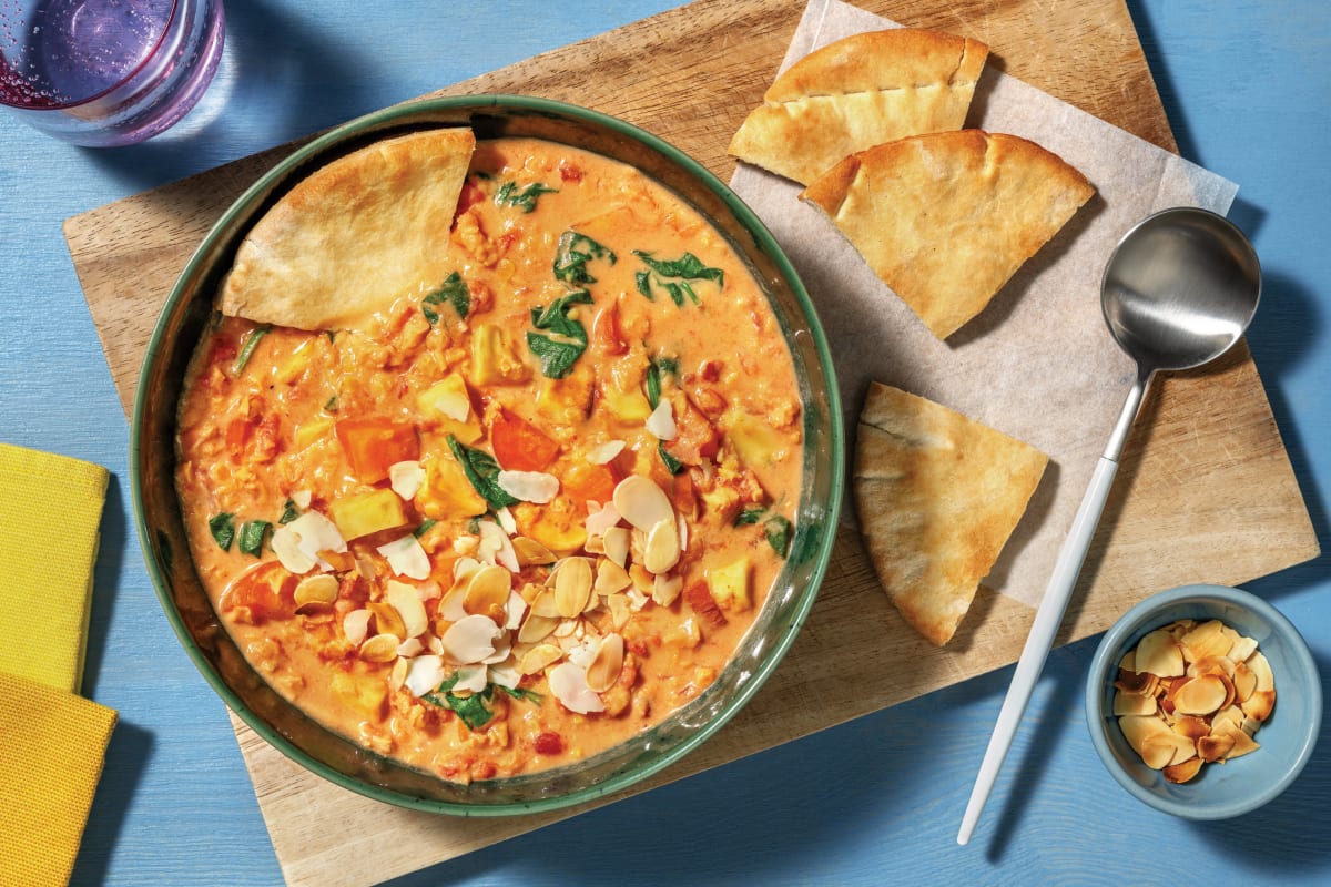 Middle-Eastern Coconut Chicken Lentil & Veggie Soup