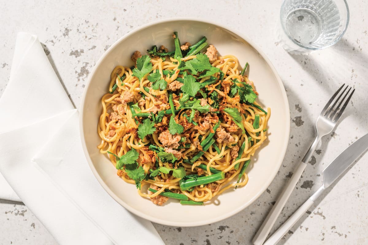 Coconut Katsu Beef & Veggie Egg Noodles