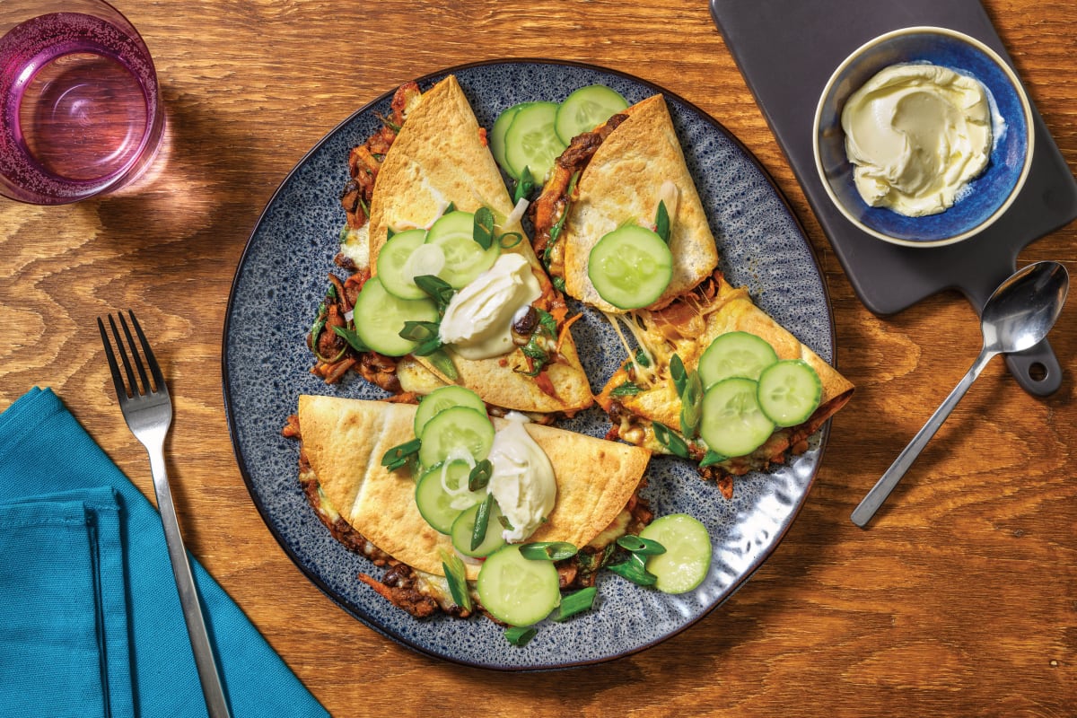 Tex-Mex Black Bean Quesadillas