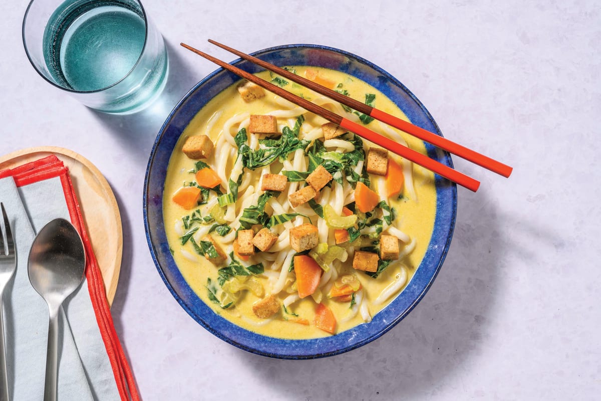 Laksa-Style Tofu Noodle Soup