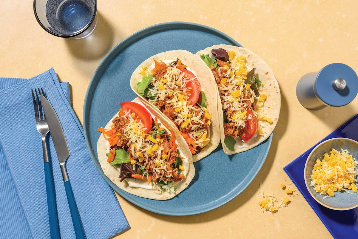 Mexican Double Pulled Pork & Cheese Tacos