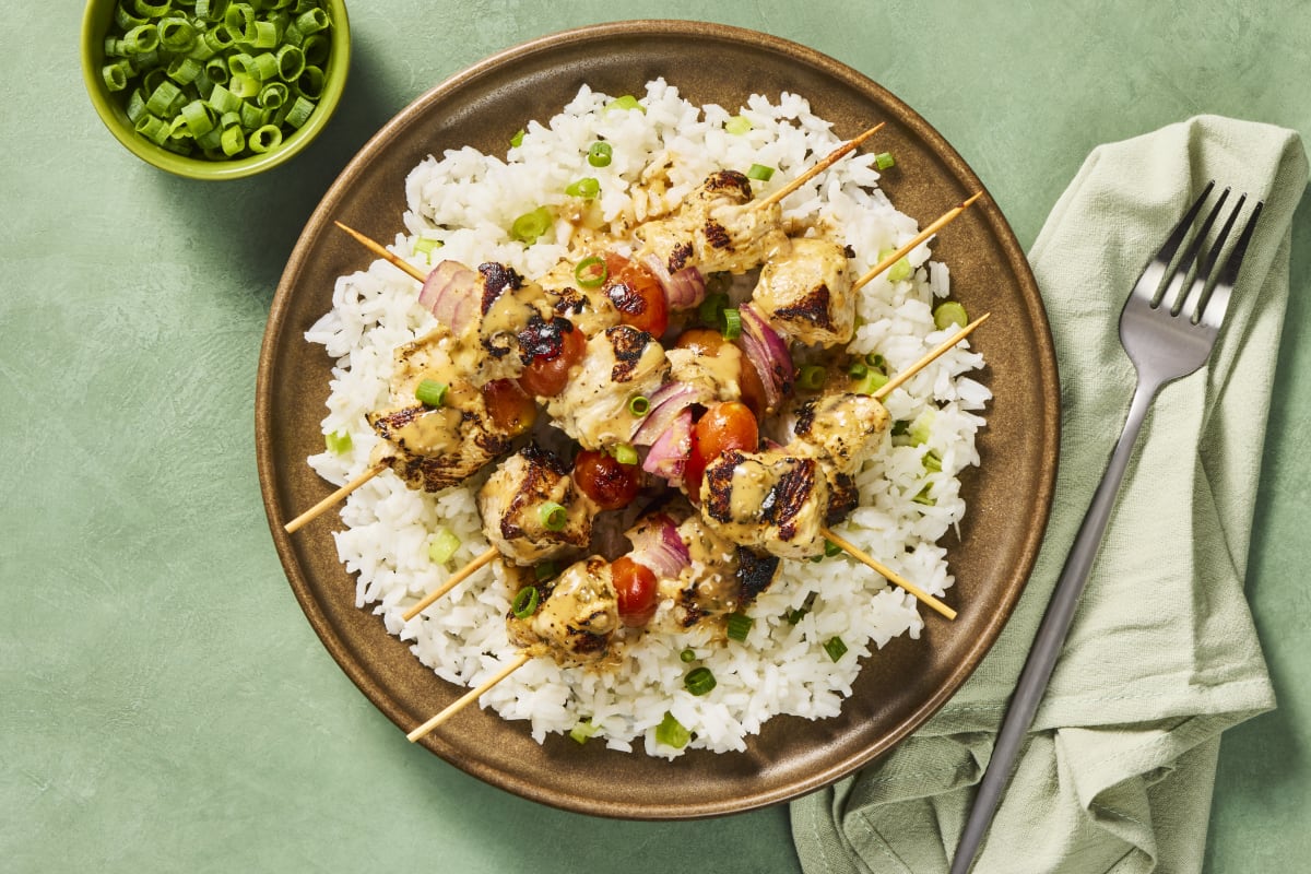 Marinated Chicken Shawarma Skewers