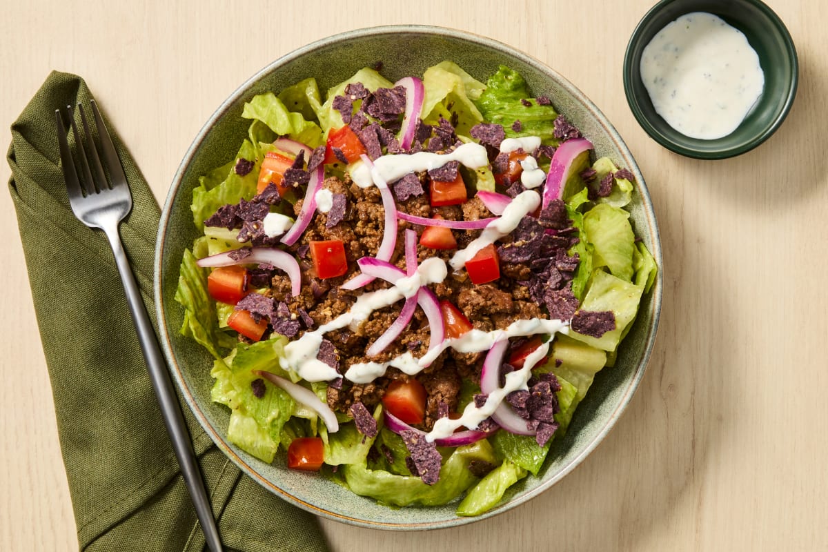 South-of-the-Border Beef Taco Salad