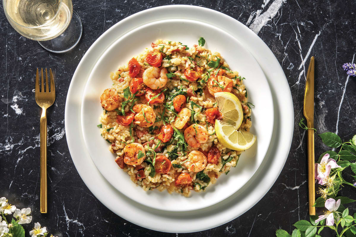 Garlic Prawns & Chorizo Risotto