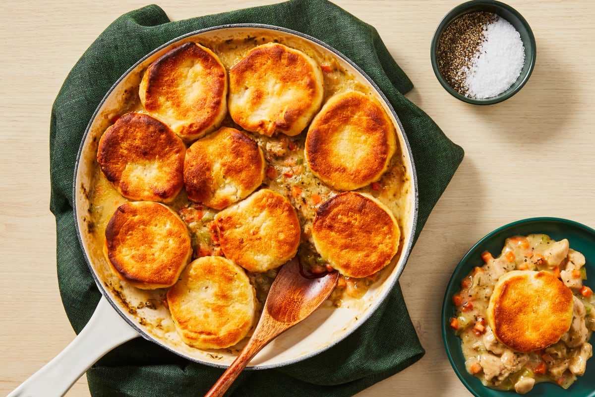 Homestyle Chicken & Biscuit Pot Pie