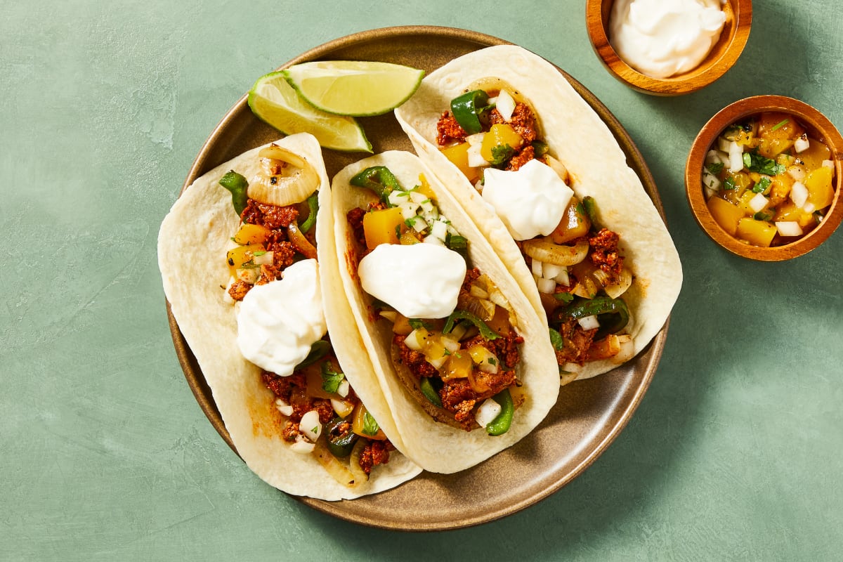 Mango Salsa Chicken Tacos