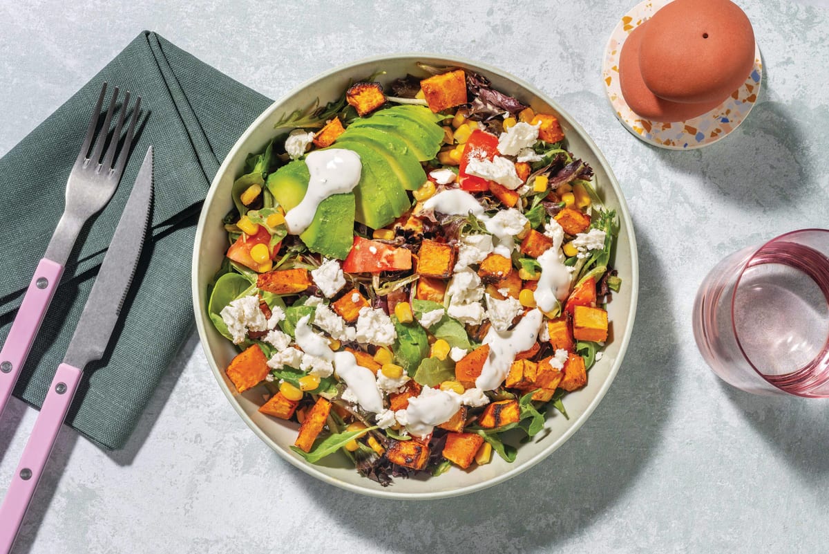 Smokey Sweet Potato & Ranch Salad Bowl