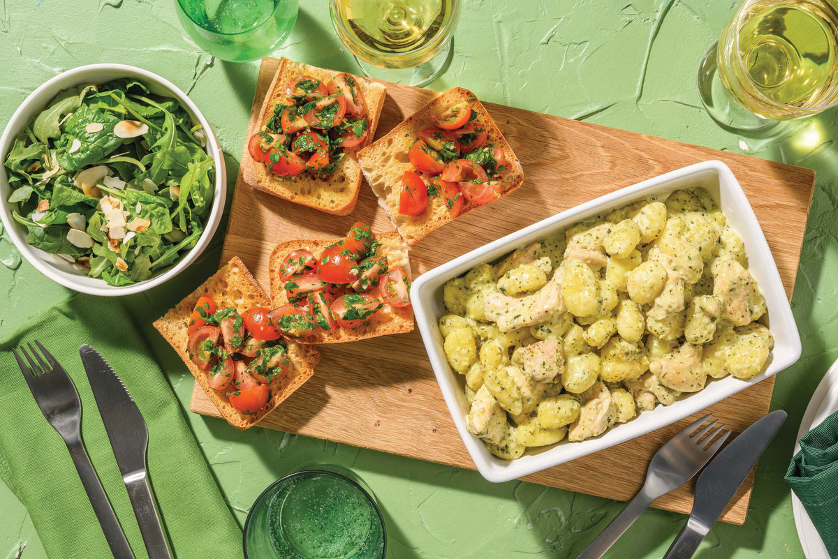 Chicken & Creamy Pesto Gnocchi