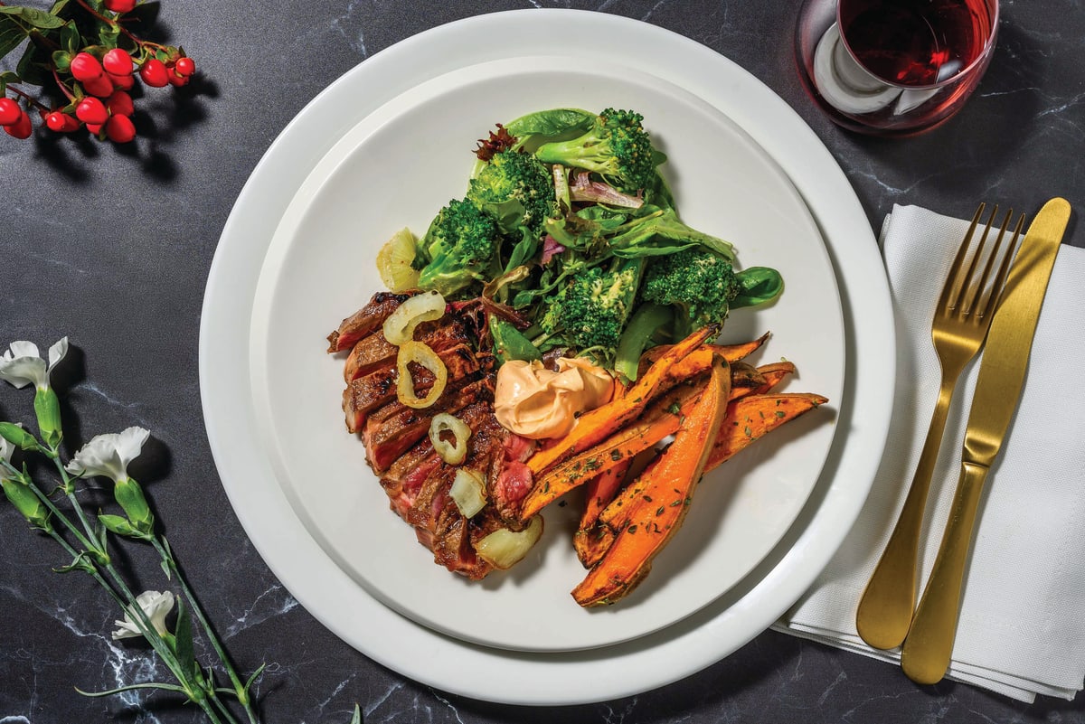 Smokey Sirloin Steak & Broccoli Salad