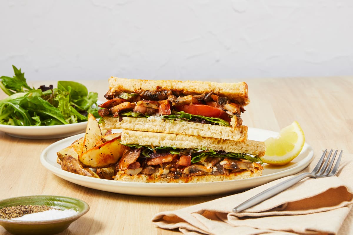 Vegan Mushroom “MLT” Sandos