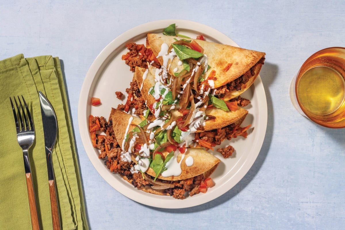 Smokey Veggie Mince Baked Tacos