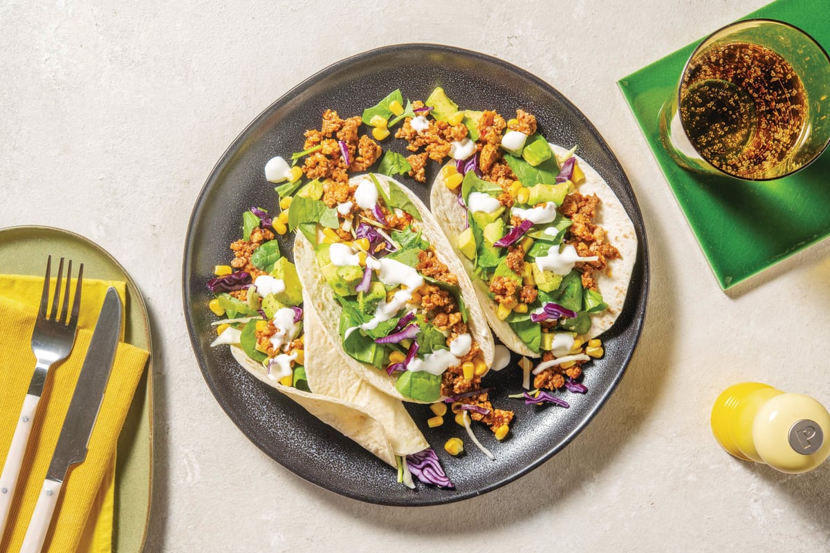 Quick Hearty Mexican Beef & Pork Tacos