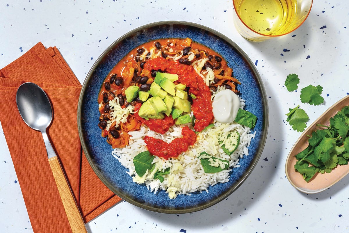 Mexican-Style Bacon & Black Bean Burrito Bowl