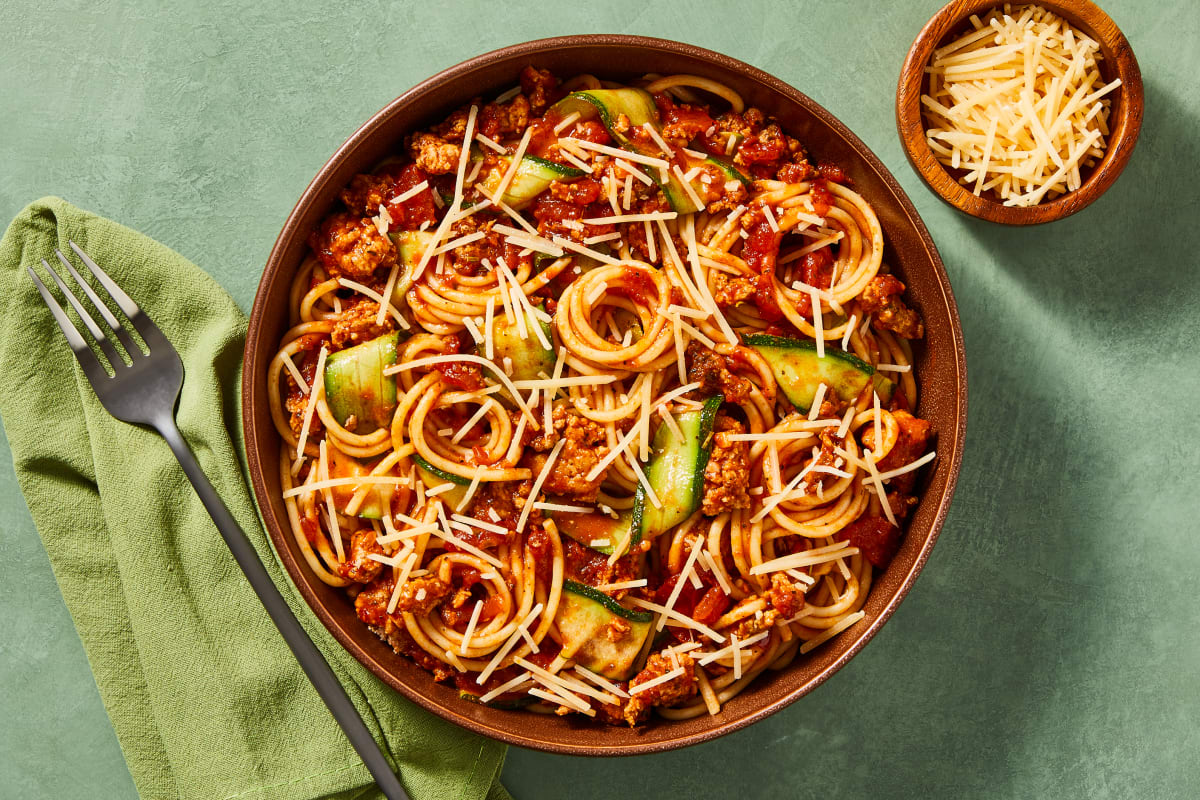 Pork Sausage Spaghetti Bolognese