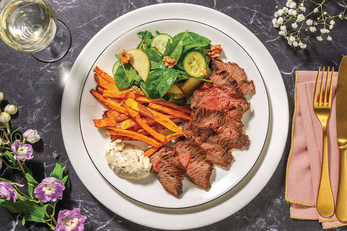 Plant-Based Crumbed Chick'n & Sweet Potato Fries