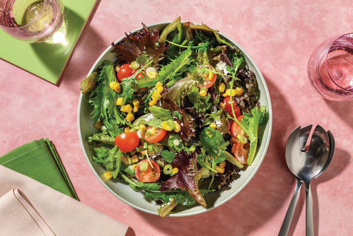 Charred Corn & Cherry Tomato Salad