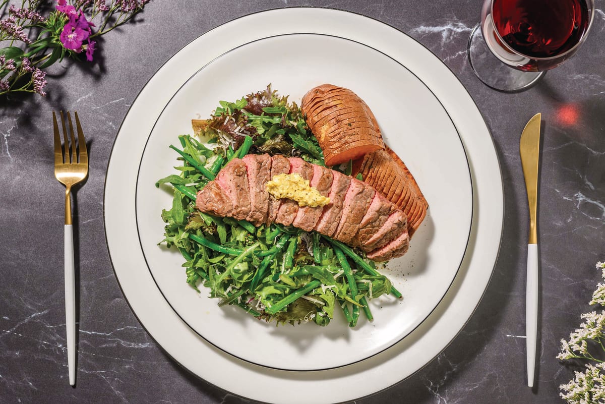 Flank Steak & Zesty Parsley Butter