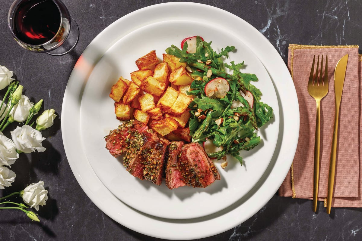 Beef Flank Tagliata & Rosemary Brown Butter