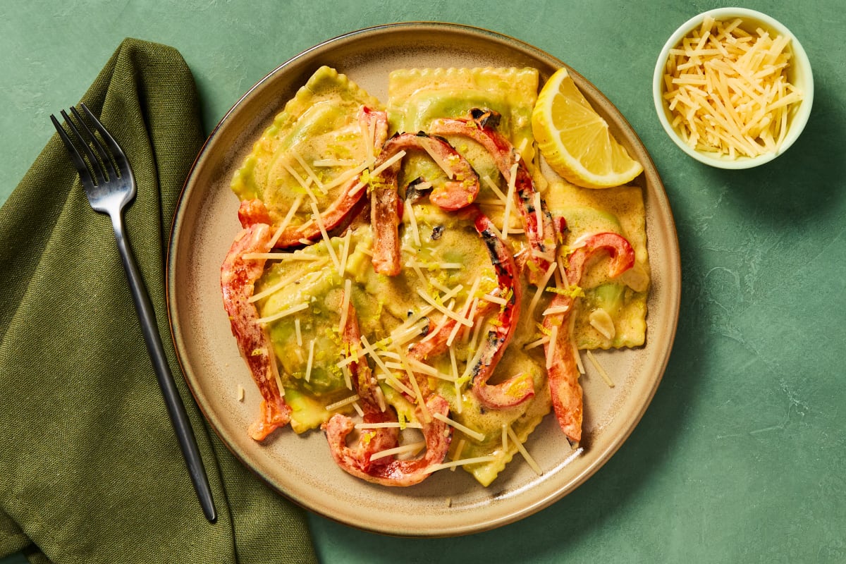 Shrimp & Spinach Ricotta Ravioli