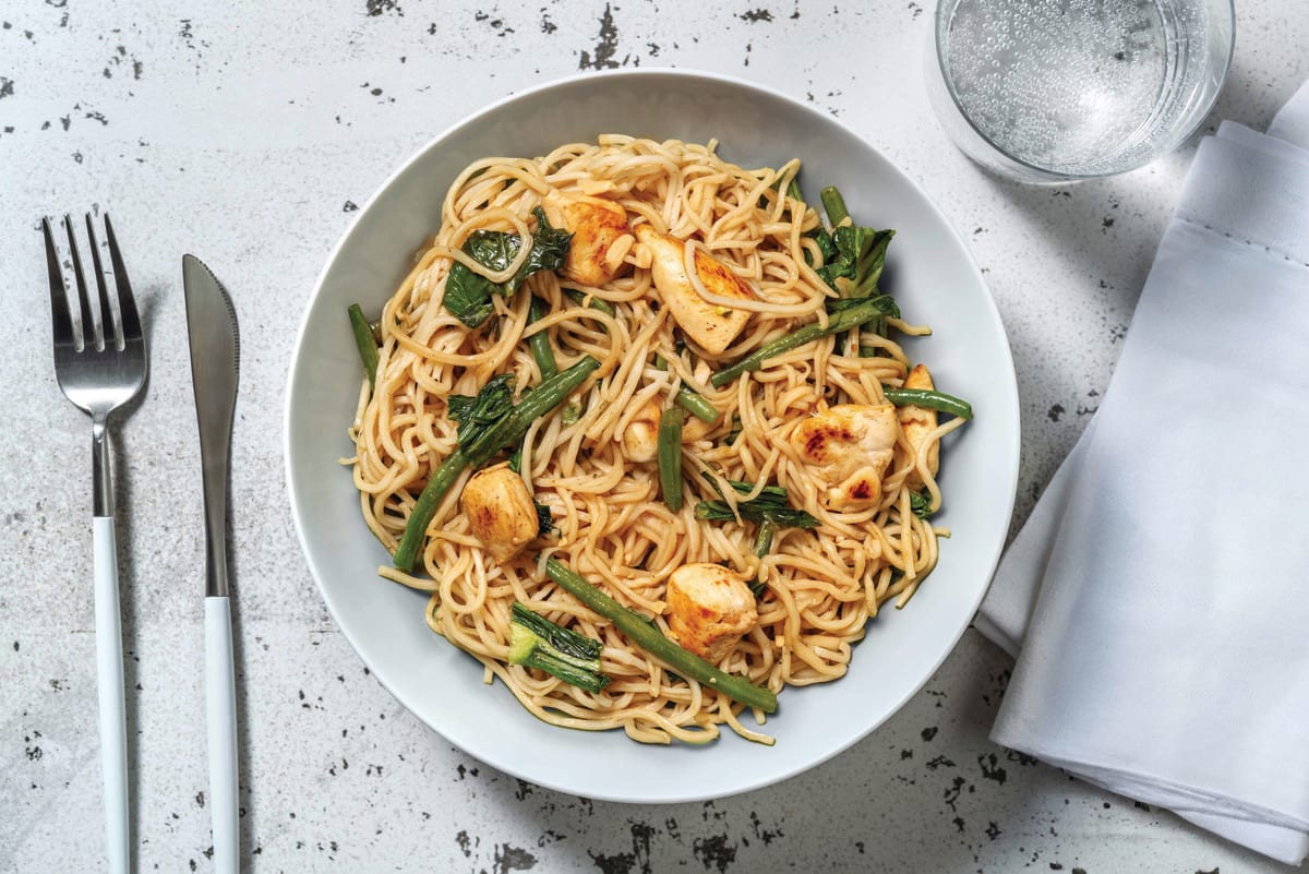 Asian-Style Prawn Noodle Stir-Fry