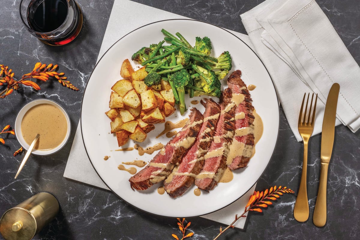 Seared Flank Steak Diane