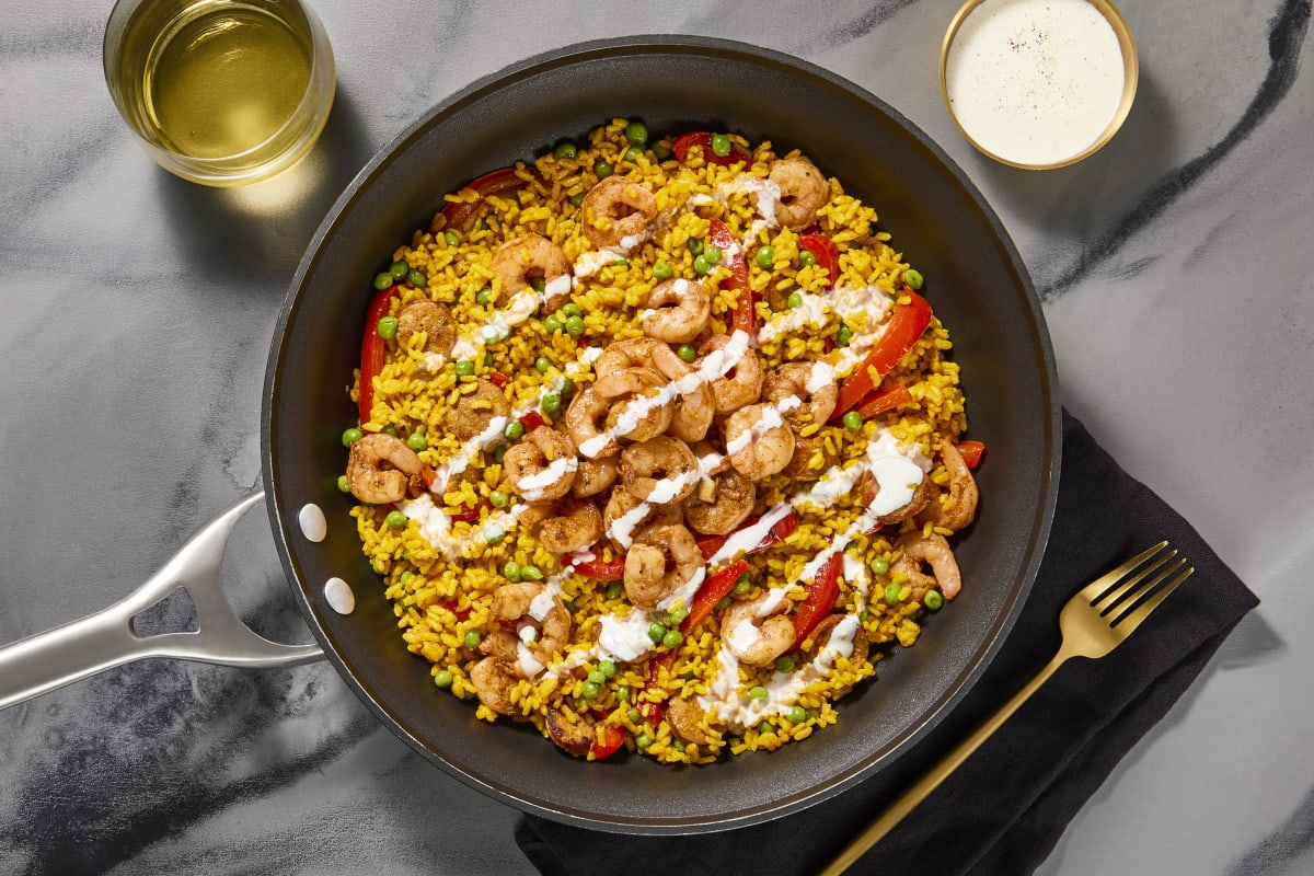 Shrimp & Andouille Rice Skillet