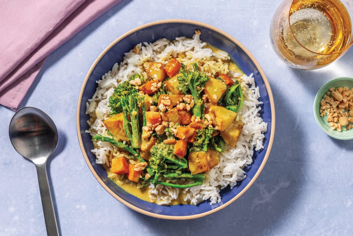 Mumbai Loaded Veggie Prawn Curry & Rice