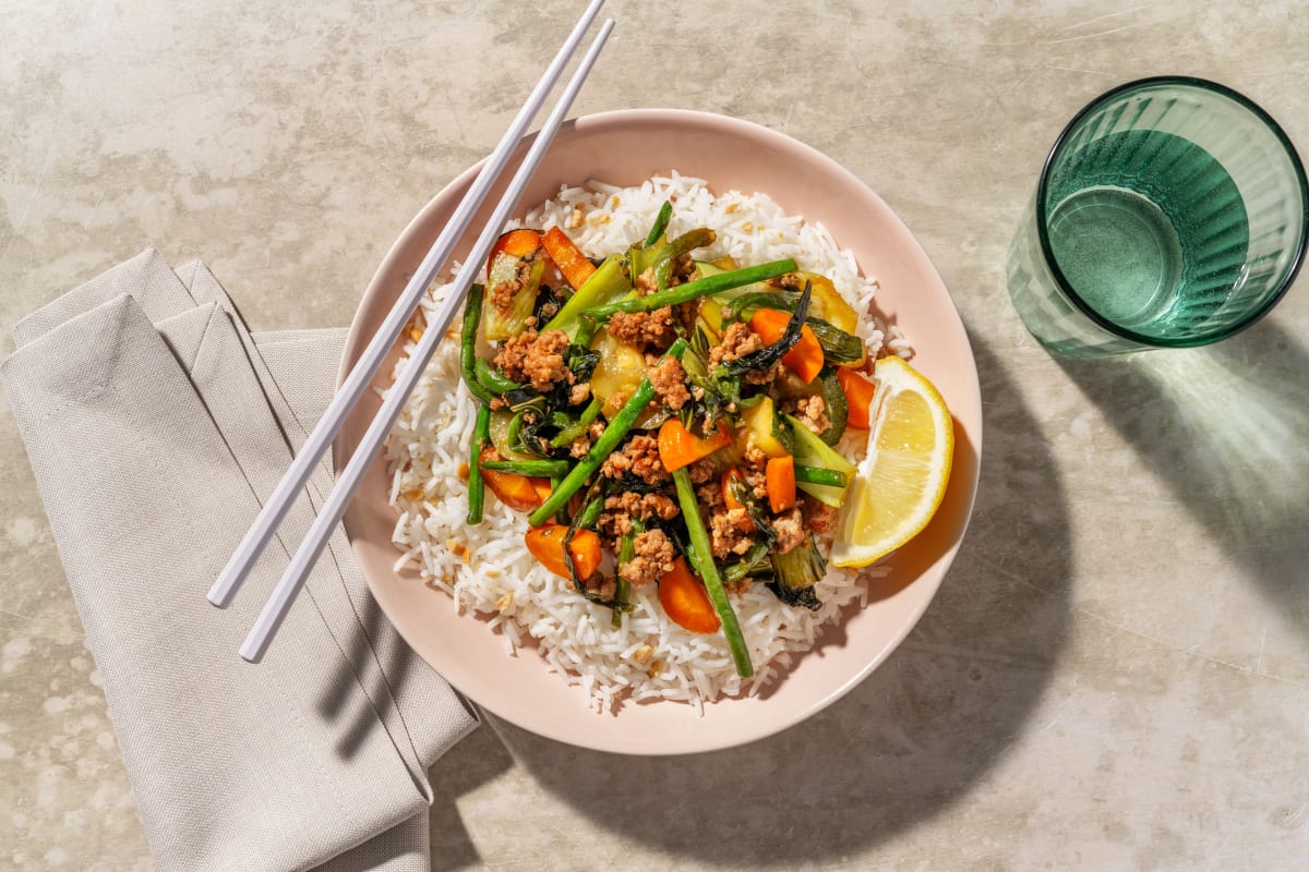 HelloHero: Sweet Chilli Pork & Peanut Rice