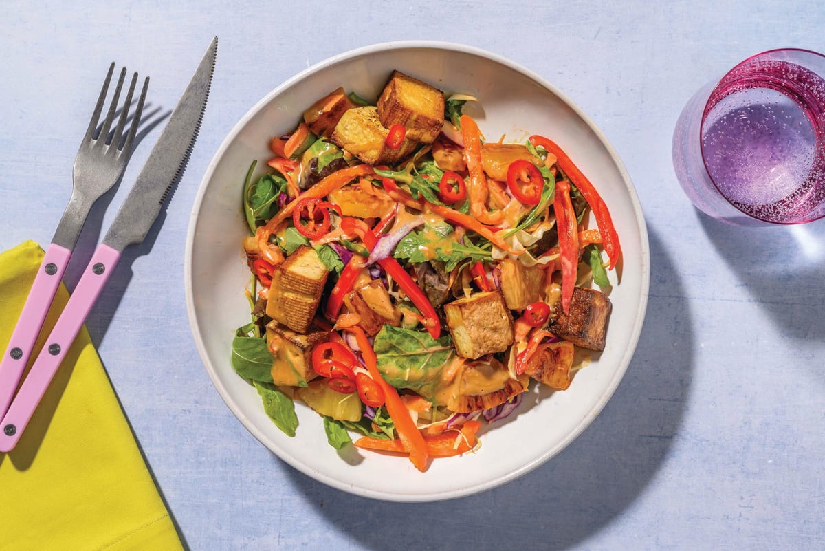 Thai Tofu & Pineapple Salad Bowl